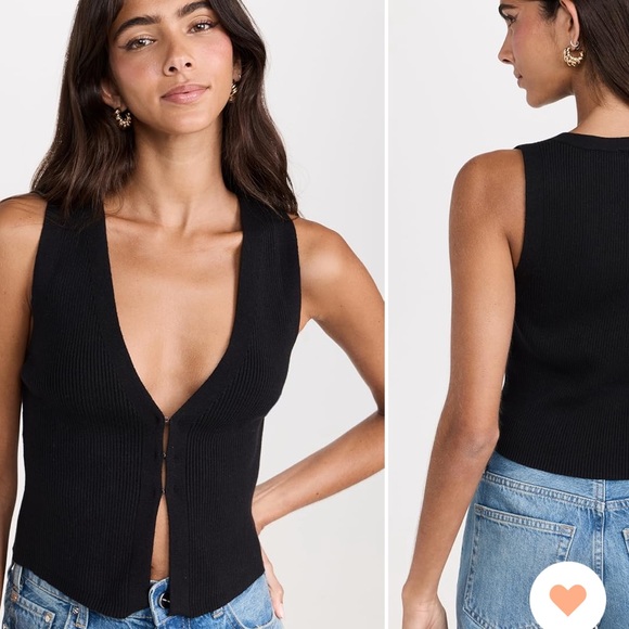 Reformation Myrtle Cotton Sweater Vest - Picture 2 of 5